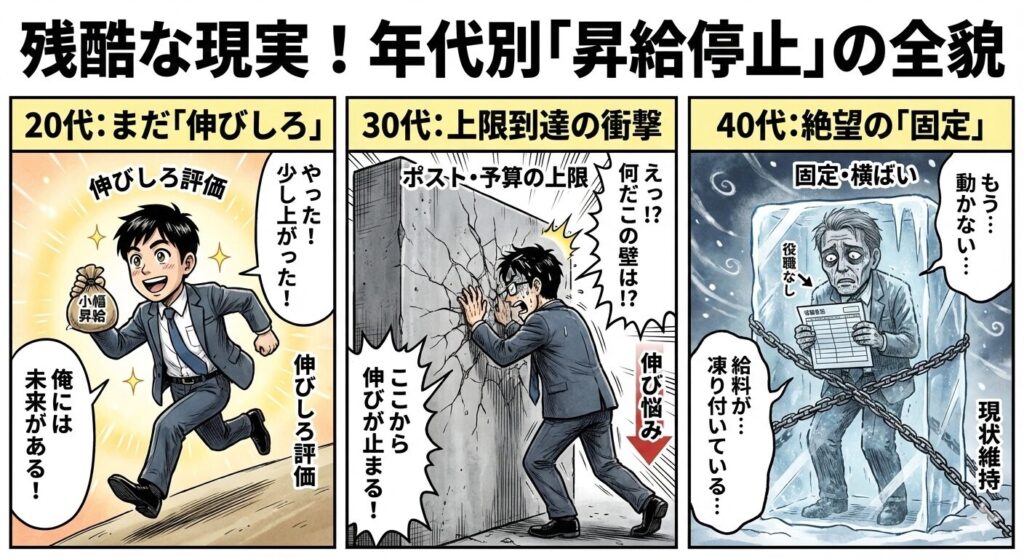 20代30代40代の昇給にまつわる現実